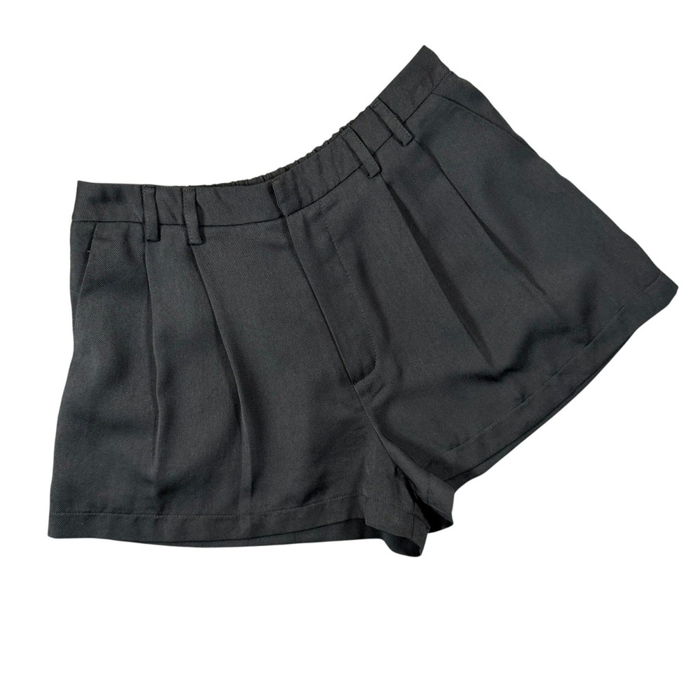 Forever 21 Pleated Shorts Womens Small‎ Black High Waisted Dressy Casual